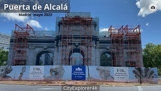 Puerta de Alcalá Madrid 2023  Restauración  Restoration  Restauro  España  Spain  Spagna [upl. by Sonitnatsok]