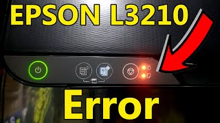 How to remove red light in epson printer  Epson l3210 red light blinking solution [upl. by Lleret]