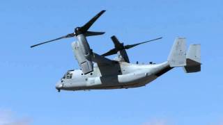 Bell Boeing MV22 Osprey of VMM166 quotSeaElkquot from MCAS Miramar [upl. by Anwahsit873]