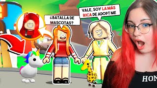 HAGO UNA BATALLA DE MASCOTAS CONTRA LA MÁS RICA de ADOPT ME ROBLOX 😱 [upl. by Link]