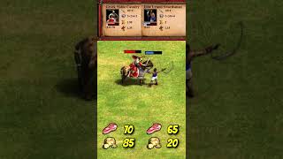 Greek Noble Cavalry Athenians vs Elite Urumi Swordsman AoE2 Shorts [upl. by Delia]