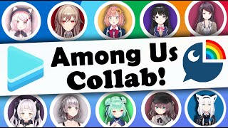 Nijisanji Hololive  Among Us Collab  1st Round Supercut [upl. by Esiom]