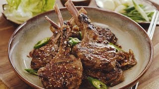 Bulgogi Lamb Chops  韩式酱汁烤羊排 [upl. by Wilkins792]