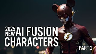 AI Fusion characters from Disney Marvel and DC Part 2 [upl. by Trebron]