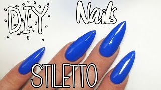 How I Do My Stiletto Acrylic Nails  Step by Step Tutorial [upl. by Erlewine754]