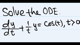 Diff Eqn Linear Differential Equation example 58 [upl. by Orodisi55]