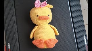 Pato a crochet  ganchillo  peluche a crochet  tejido facil parte 3 [upl. by Ramma]