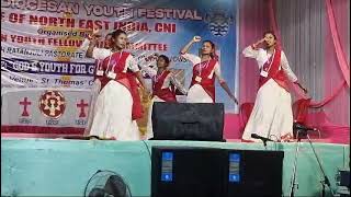 Dedo Yeshu Sob Darshan dance at 36th DYF at  Pirakata  Ratanjuli Pastorate 2024 [upl. by Arnst]