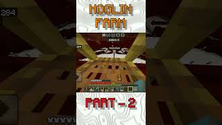 Hoglin Farm Part 2  Minecraft pe Hindi minecraft mcpe gaming minecraftpe [upl. by Altman84]