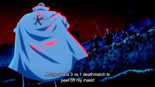 Mask De Masculine Vs Hisagi Ikkaku amp Yumichika  Bleach TYBW Cour 2 Episode 3 [upl. by Ecille]