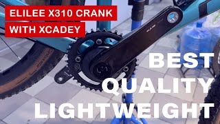 Lightweight Elilee X310 Carbon Crankset with Xcadey Power Meter [upl. by Spracklen]