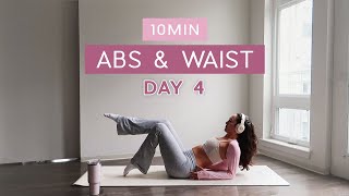 Day 4  1 Month Pilates Plan  10MIN ‘Hourglass’ Abs  deep core amp pelvic floor [upl. by Adnwahsar]