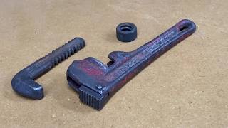 Rigid 6” pipe wrench restoration [upl. by Grosz]