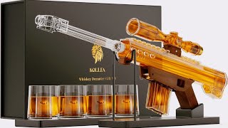 TOP 10 de FRASCOS de whisky y DECANTADOR de bebidas más EXTRABAGANTES del mundo  decantador pistola [upl. by Roanna]