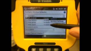 How to tether a Wifi Connection to a Trimble TSC2 from a Android Smartphone [upl. by Notyard839]