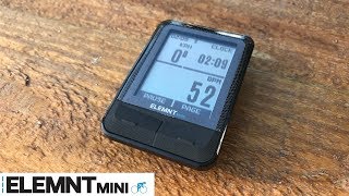 Wahoo Elemnt MINI Cycling Computer  Details  Unboxing  Install  First Ride [upl. by Enneyehs]