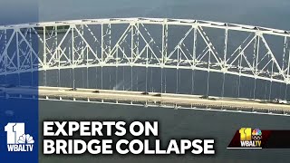 Experts examine why Key Bridge collapsed so easily [upl. by Eenhpad582]