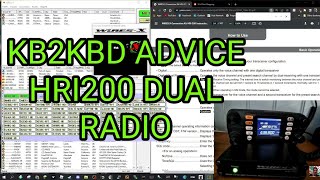 HRI200 WIRES X  KB2KBD Dual Radios  Advice From Ken [upl. by Fermin]