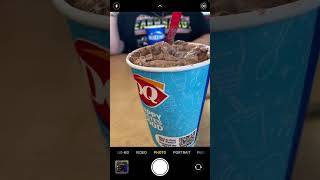 Oreo brownie blizzard DQ [upl. by Bartholomew]