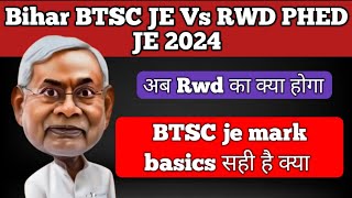 Bihar BTSC JE Vs RWD PHED JE 2024 [upl. by Enneibaf607]