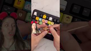 renkli klavye keyboard mechanicalkeyboard puzzle art smartphone rilakkuma clay keycaps [upl. by Sophie]