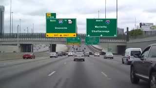 Driving I75 North Through Atlanta [upl. by Drusus]