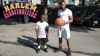 1v1 Basketball Against 45 Globetrotter Ankle Breaker Hooper Mani Love [upl. by Hniht]