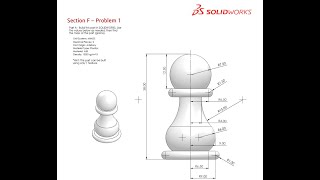 Solidworks CSWA Exam Practice  PART MODELLING  Section F  1 [upl. by Pascasia]