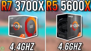 Ryzen 7 3700X vs Ryzen 5 5600X  Tested in 2024 [upl. by Addiel]