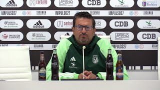 Rueda de prensa iñaki alonso previa CDE Ursaria  CD Badajoz [upl. by Gefell]