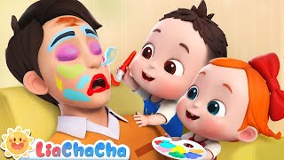 Lets Make Daddy Pretty  LiaChaCha Nursery Rhymes amp Baby Songs [upl. by Reis]