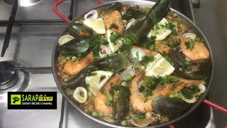 Seafood Paella Easy Recipe [upl. by Jamal]