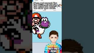 How to Recolor Video Game Sprites in Paint for Perler Beads Shorts [upl. by Stovall847]