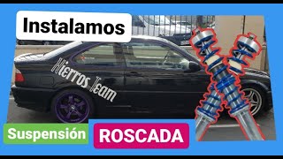 🛠 suspensión ROSCADA bmw e46 😱 INSTALAMOS paso a paso🥰 [upl. by Chita]