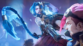 Jinx vs Vi Sister Fight  Arcane S2 Ep 3 [upl. by Atipul82]