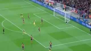 Diego Fantastic Goal 01 FC Barcelona vs Atletico Madrid  142014 Champions League HD [upl. by Anny]