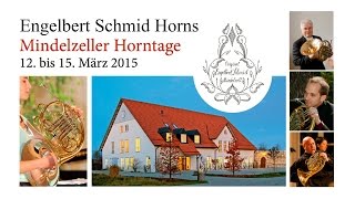 Waldhorn Mindelzeller Horntage 2015  Engelbert Schmid Horns  French Horn [upl. by Aciamaj880]