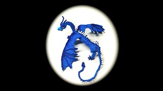 Part 710 Rainbow Loom Saphira from Eragon Adult [upl. by Nylasor]