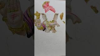 Ganpati Bappa drawing 🌺🕉 art drawing artist shorts youtubeshorts [upl. by Gelya7]