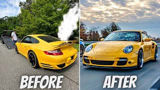 FULL BUILD  Rebuilding A DESTROYED Porsche 911 Turbo [upl. by Fonsie202]