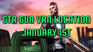 GTA Online  The Gun Van Location January 1st [upl. by Dorri]