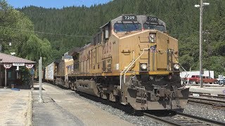 Railfanning Dunsmuir w Crew Changes  51818 [upl. by Eadas]