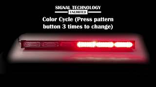 Signal Technology Unlimited Dual Color Traffic Advisor Flash Demo RedBlue Split with Amber [upl. by Ennagrom]