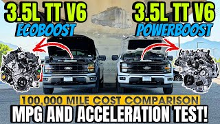 2024 Ford F150 EcoBoost VS PowerBoost MPG amp 060 Comparison You Wont Believe How Close It Was [upl. by Hewitt524]