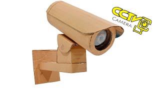 How To Make CCTV Camera at Home DIY Cardboard CCTV Camera Project [upl. by Ardnoel]