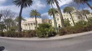 Tour Playa Malagueta y Malaga Centro en Moto Gopro [upl. by Ymmik]