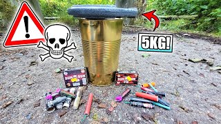 Wie hoch fliegt die DOSE durch Böller mit 5KG ZUSATZGEWICHT reupload [upl. by Jentoft]