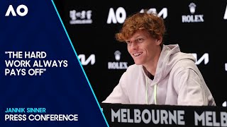 Jannik Sinner Press Conference  Australian Open 2024 Semifinal [upl. by Ahsiekam149]