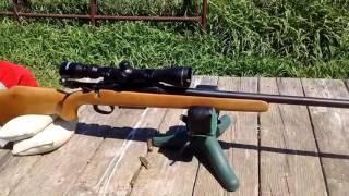 Remington 22250 300 yard sniper [upl. by Aliehc]