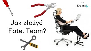 Jak zmontować fotel biurowy Fotel Team [upl. by Sawyere640]